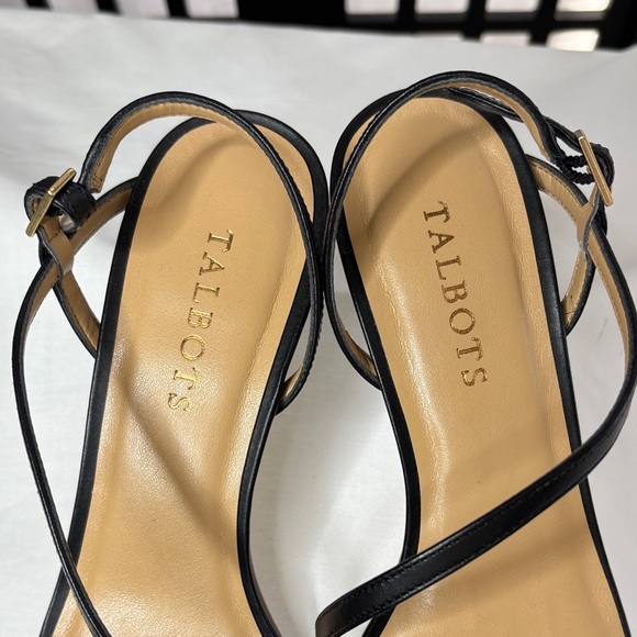 🖤 Talbots Women's Black Strappy Heels Sandals 3" Heel Dressy Size 7.5 🖤 - Picture 5 of 14